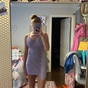 Midnight Doll US Small Purple Shimmer Mini Dress